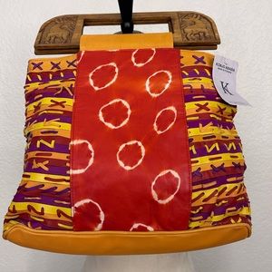 Konjo Vibrant Ethiopian Nappa Leather Designer Handbag